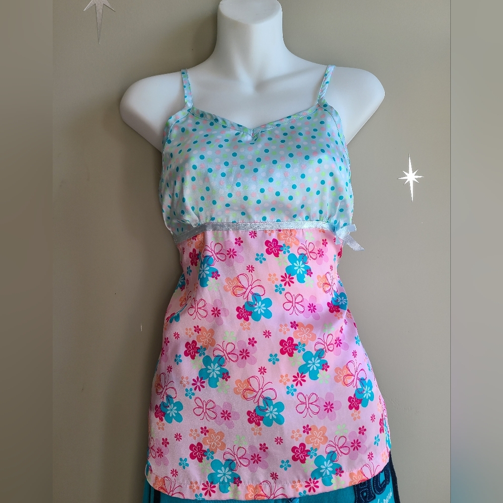 ​🌸 Y2K Satin Dreamy Floral Baby Doll Tank 🌸